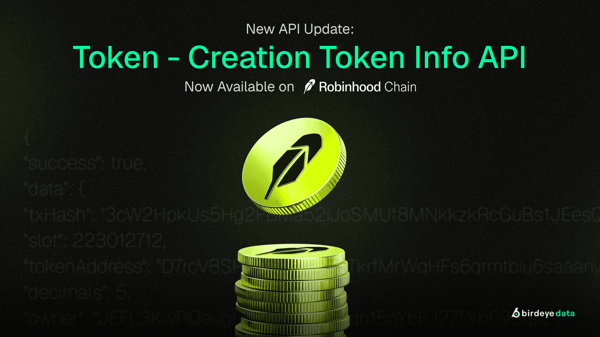 New API Upgrade: Token – Creation Info Now Supports Robinhood Chain